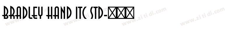 Bradley Hand ITC Std字体转换